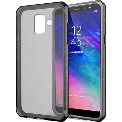 Coque pour Galaxy A6 2018 Gris - Protection contre chocs et rayures - Publicité Coque pour Galaxy A6 2018 Gris - Protection contre chocs et rayures - Publicité