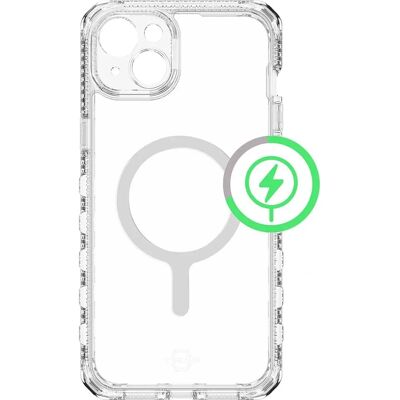 Coque Supreme R Clear MagSafe pour iPhone 15 - Transparent - Publicité Coque Supreme R Clear MagSafe pour iPhone 15 - Transparent - Publicité