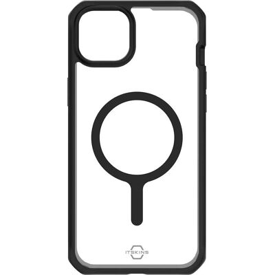 Coque hybride Itskins R Sling pour iPhone 15 - Noir, Recyclé, MagSafe - Publicité Coque hybride Itskins R Sling pour iPhone 15 - Noir, Recyclé, MagSafe - Publicité