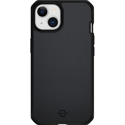 Coque ITSkins iPhone 14 Plus Nylon Ballistique Noire - Publicité Coque ITSkins iPhone 14 Plus Nylon Ballistique Noire - Publicité