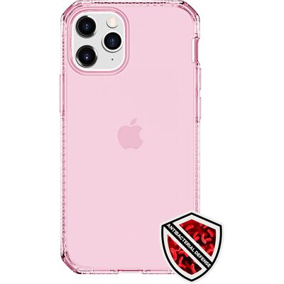 Coque iPhone 12 Rose Spectrum Clear Renforcée - Publicité Coque iPhone 12 Rose Spectrum Clear Renforcée - Publicité