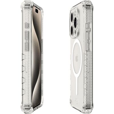 Itskins Supreme R Clear coque MagSafe pour iPhone 15 Pro - Étui - Publicité Itskins Supreme R Clear coque MagSafe pour iPhone 15 Pro - Étui - Publicité