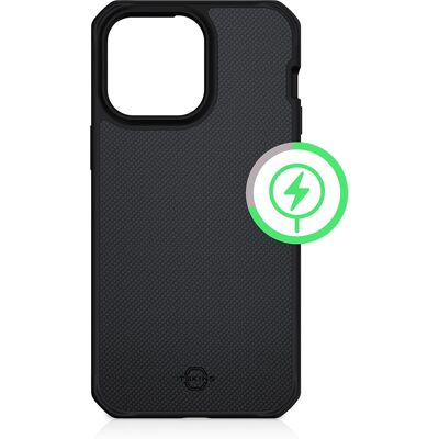 ITSKINS funda reforzada de nylon balístico para iPhone 14 Pro - Negro ITSKINS funda reforzada de nylon balístico para iPhone 14 Pro - Negro