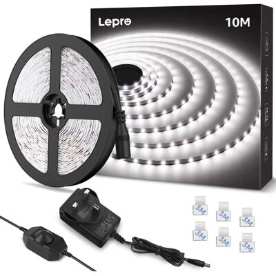 Lepro - 10M LED Strip Lights - 600 LEDs - 6000K Lepro - 10M LED Strip Lights - 600 LEDs - 6000K
