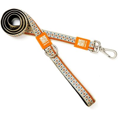Max & Molly Orange Ethnic Short Leash - Dog Leash Max & Molly Orange Ethnic Short Leash - Dog Leash