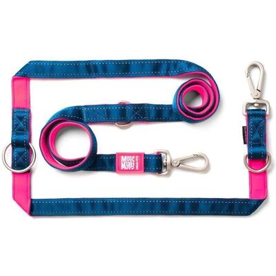 Max & Molly Pink Multifunctional Dog Leash - 200cm, Adjustable Max & Molly Pink Multifunctional Dog Leash - 200cm, Adjustable