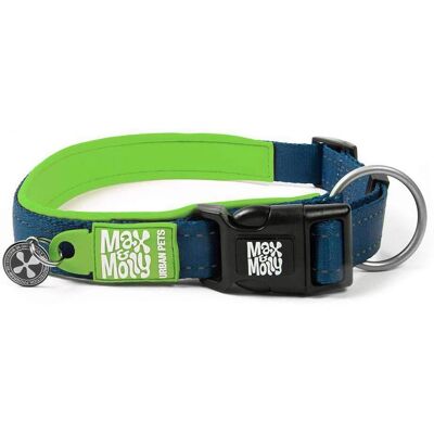 Max & Molly Lime Green Reflective Dog Collar - 39-62cm Max & Molly Lime Green Reflective Dog Collar - 39-62cm