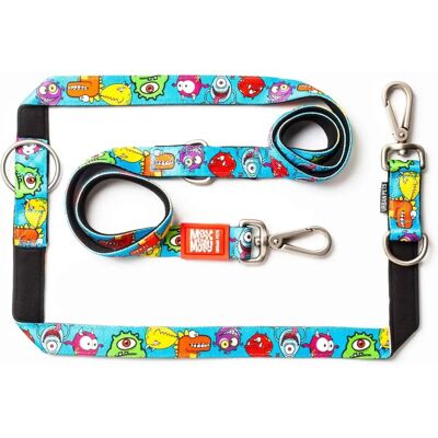 Max&Molly Multi-Leash Little Monsters - Adjustable Dog Leash - Colorful Design Max&Molly Multi-Leash Little Monsters - Adjustable Dog Leash - Colorful Design