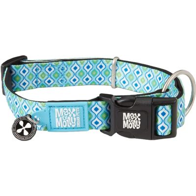 Max & Molly Retro Blau Hundehalsband - M Max & Molly Retro Blau Hundehalsband - M