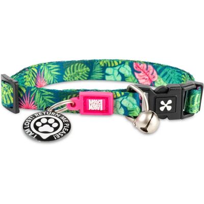 Max & Molly Cat Collar with Tropical ID Tag - Adjustable Max & Molly Cat Collar with Tropical ID Tag - Adjustable