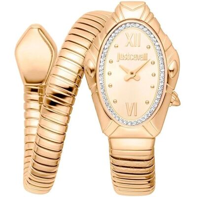 Montre Femme Just Cavalli Signature Snake Or - Élégante - Publicité Montre Femme Just Cavalli Signature Snake Or - Élégante - Publicité