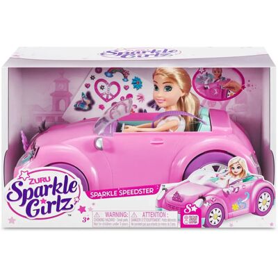 Poupée Sparkle Girlz 10028 - Voiture de poupée cabriolet rose - Poupée - Publicité Poupée Sparkle Girlz 10028 - Voiture de poupée cabriolet rose - Poupée - Publicité