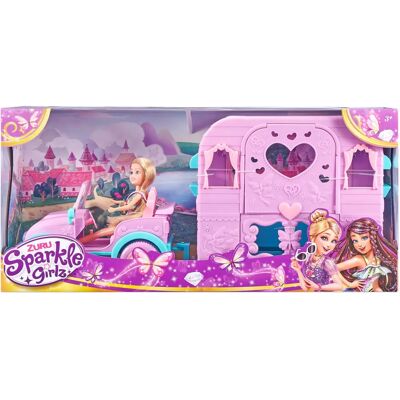 Lalka Sparkle Girlz 100176 z przyczepą i Jeepem Lalka Sparkle Girlz 100176 z przyczepą i Jeepem