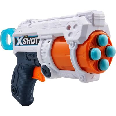 X-Shot Fury 4 - Pistolet Jouet avec 16 Fléchettes en Mousse X-Shot Fury 4 - Pistolet Jouet avec 16 Fléchettes en Mousse