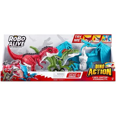 Zuru Mega Dinos 3 Pack - Figurine Dino - Publicité Zuru Mega Dinos 3 Pack - Figurine Dino - Publicité