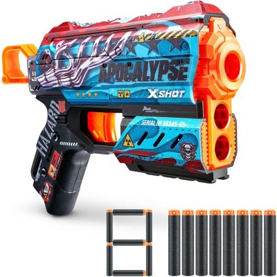 X-Shot Skins Flux - Anpassbarer Blaster mit 8 Darts X-Shot Skins Flux - Anpassbarer Blaster mit 8 Darts