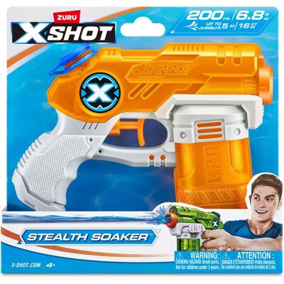 X-Shot Wasserpistole - Kompakt 220ml - 5m Reichweite - Für Kinder ab 4 X-Shot Wasserpistole - Kompakt 220ml - 5m Reichweite - Für Kinder ab 4