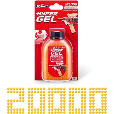 Zuru Hypergel X-Shot 20000 - Accessoire arme jouet - Publicité Zuru Hypergel X-Shot 20000 - Accessoire arme jouet - Publicité