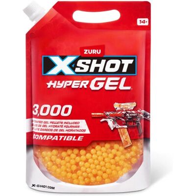 Täydennys Hyper Gel ZURU X-SHOT - 3000 geelisirkulaa - Lelaväline Täydennys Hyper Gel ZURU X-SHOT - 3000 geelisirkulaa - Lelaväline