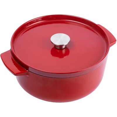 KitchenAid Gietijzeren Empire Rood Anti-aanbak 26cm Ovenschaal met Deksel KitchenAid Gietijzeren Empire Rood Anti-aanbak 26cm Ovenschaal met Deksel