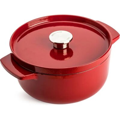 KitchenAid Gjutjärn 22cm Kastrull - Hållbar, mångsidig, 3,3L - Matlagning & Bakning KitchenAid Gjutjärn 22cm Kastrull - Hållbar, mångsidig, 3,3L - Matlagning & Bakning