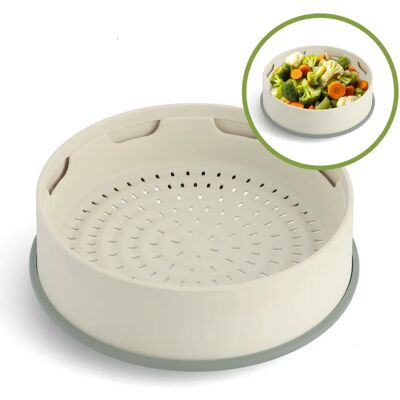 GreenPan Steamy 24cm Crème - Panier vapeur - Publicité GreenPan Steamy 24cm Crème - Panier vapeur - Publicité