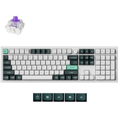 Keychron - Q6 HE - Zielony ciemny - Biały - klawiatura Keychron - Q6 HE - Zielony ciemny - Biały - klawiatura