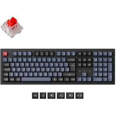 Teclado mecânico Keychron K10P-H1P preto - Sem fio, tamanho completo, português Teclado mecânico Keychron K10P-H1P preto - Sem fio, tamanho completo, português