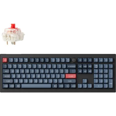 Clavier Keychron V6 MAX RGB - Sans fil et Filaire - Noir, Gris - Publicité Clavier Keychron V6 MAX RGB - Sans fil et Filaire - Noir, Gris - Publicité