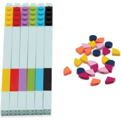 LEGO DOTS Farverige Gelpenne Sæt med 6 dekorative fliser - Gelpenne LEGO DOTS Farverige Gelpenne Sæt med 6 dekorative fliser - Gelpenne