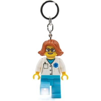 LEGO Kobieta Lekarz Minifigurka - Brelok z LED - 6+ LEGO Kobieta Lekarz Minifigurka - Brelok z LED - 6+