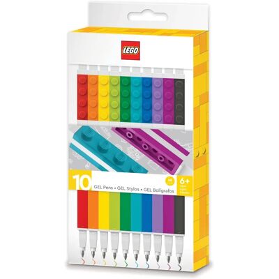 LEGO LEGO Modell Gelpenner - 10-Fargers Påfyllingssett LEGO LEGO Modell Gelpenner - 10-Fargers Påfyllingssett