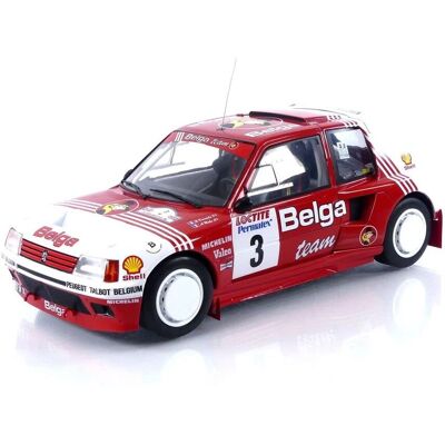 IXO Peugeot 205 T16 3 DARNICHE/MAHE - Rally Ypres 198 - Miniature automobile - Publicité IXO Peugeot 205 T16 3 DARNICHE/MAHE - Rally Ypres 198 - Miniature automobile - Publicité