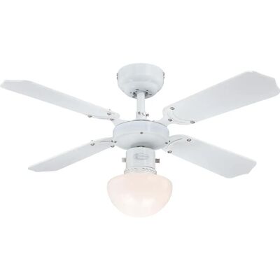Stropní ventilátor Portland Ambiance - Reversibilní Bílá a Buk - Vnitřní Stropní ventilátor Portland Ambiance - Reversibilní Bílá a Buk - Vnitřní