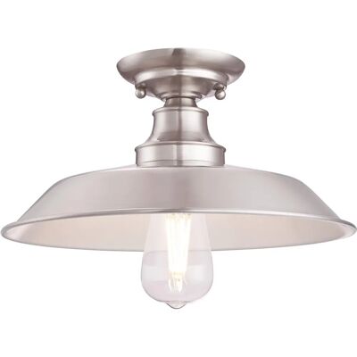 Lampa sufitowa Iron Hill Westinghouse Nikiel Szczotkowany - Lampa sufitowa Lampa sufitowa Iron Hill Westinghouse Nikiel Szczotkowany - Lampa sufitowa