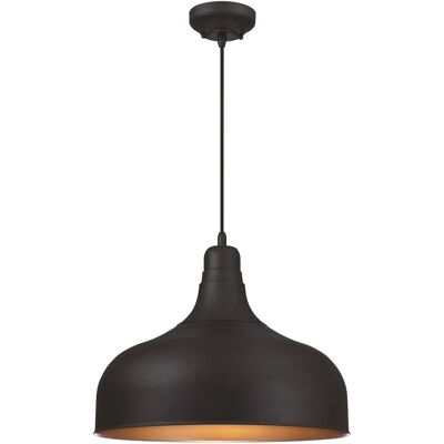Westinghouse Morton Pendant Lamp - Iron Textured Black 45cm Westinghouse Morton Pendant Lamp - Iron Textured Black 45cm
