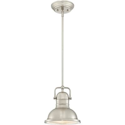 Westinghouse Lámpara colgante Boswell - Níquel cepillado - 22cm Westinghouse Lámpara colgante Boswell - Níquel cepillado - 22cm