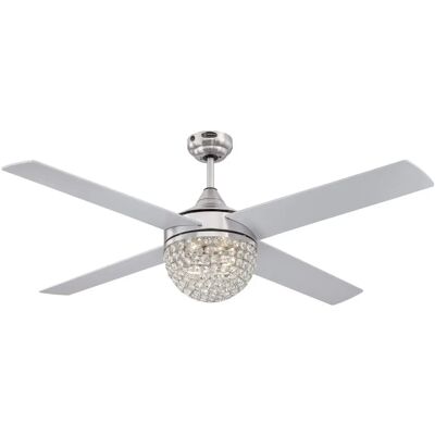 Westinghouse Kelcie Nickel plafondventilator - Reversibele bladen, 3 snelheden afstandsbediening Westinghouse Kelcie Nickel plafondventilator - Reversibele bladen, 3 snelheden afstandsbediening