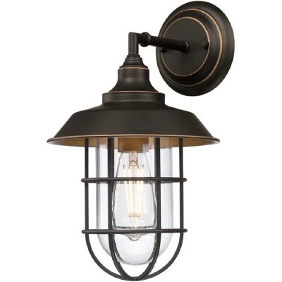 Westinghouse Lampada da Parete in Bronzo Iron Hill - 22cm Illuminazione Esterna Westinghouse Lampada da Parete in Bronzo Iron Hill - 22cm Illuminazione Esterna
