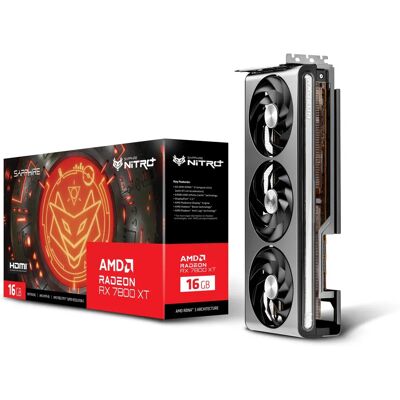 Placa de vídeo Sapphire AMD Radeon RX 7800 XT - 16GB GDDR6 Placa de vídeo Sapphire AMD Radeon RX 7800 XT - 16GB GDDR6