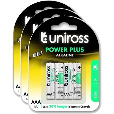 Uniross AAA Alkaline Batterien - Zuverlässige Energie - Batterien Uniross AAA Alkaline Batterien - Zuverlässige Energie - Batterien