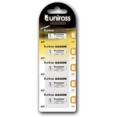 Uniross U5A27 Haushaltsbatterie - 12V Alkali, 30mAh Uniross U5A27 Haushaltsbatterie - 12V Alkali, 30mAh