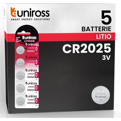Uniross CR2025 Lithium Batterie - 5er Pack Uniross CR2025 Lithium Batterie - 5er Pack