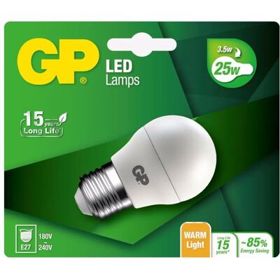 GP Lighting LED Mini Globe E27 3.5W - Ampoule LED - Publicité GP Lighting LED Mini Globe E27 3.5W - Ampoule LED - Publicité