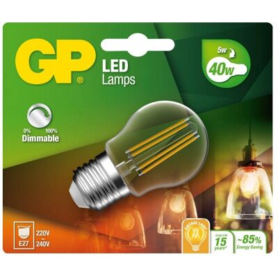 GP Batteries 472109 LED-lamppu - Lämmin valkoinen - 5W - E27 - Tuotetyyppi: LED-lamppu GP Batteries 472109 LED-lamppu - Lämmin valkoinen - 5W - E27 - Tuotetyyppi: LED-lamppu