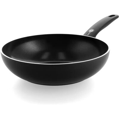 GreenPan Cambridge Keramische Anti-aanbak Wok - 28cm Zwart GreenPan Cambridge Keramische Anti-aanbak Wok - 28cm Zwart