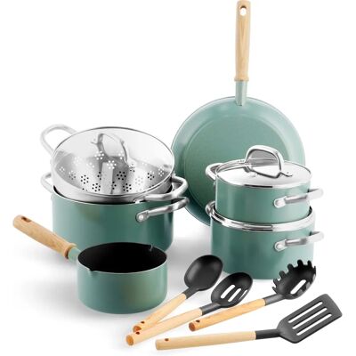 Greenpan Sky Blue Kjøkkenutstyr - Keramikkantanti, 13 deler Greenpan Sky Blue Kjøkkenutstyr - Keramikkantanti, 13 deler