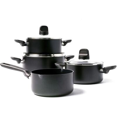 GreenPan Memphis Set Pentole Antiaderenti 4 Pezzi - Senza PFAS - Nero GreenPan Memphis Set Pentole Antiaderenti 4 Pezzi - Senza PFAS - Nero