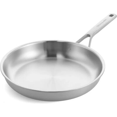 Patelnia ze Stali Nierdzewnej KitchenAid 24cm - Bez Powłoki, Wytrzymała, Do Indukcji Patelnia ze Stali Nierdzewnej KitchenAid 24cm - Bez Powłoki, Wytrzymała, Do Indukcji