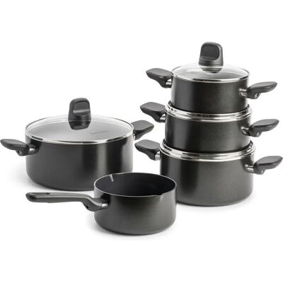 GreenPan Memphis Pfannenset - 5-teilig - Schwarz - Induktion - PFAS-frei GreenPan Memphis Pfannenset - 5-teilig - Schwarz - Induktion - PFAS-frei